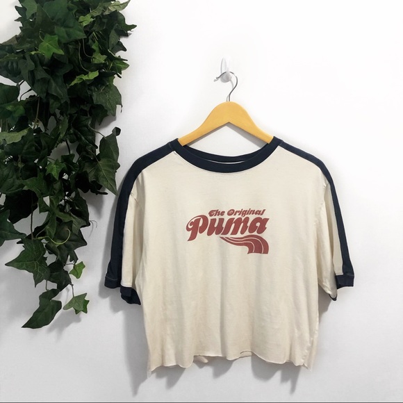 Puma Tops - Puma Crop Top (Raw Hem) Shirt